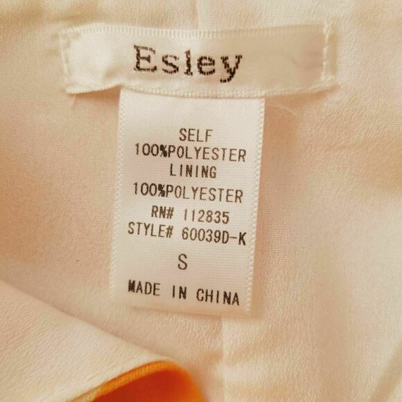 Esley Womens Fit & Flare Dress Multicolor White Floral Lined Scoop Neck S A2 - Picture 9 of 10